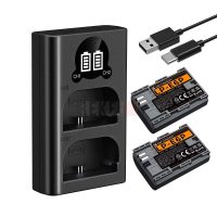 K&F Concept KF28.0093 – Kit 2 batteries LP-E6P 2400mAh + chargeur double slot USB-C avec écran LCD pour Canon EOS R5 II, R6 II, R8, R7, R5, R6, 90D, 5D IV