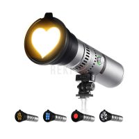 K&F Concept KF34.063 SP25C – Lampe torche LED RGB 25W portable avec 20 gobos, 4000 lux, batterie 9000mAh et zoom réglable pour la photographie et la création de contenu