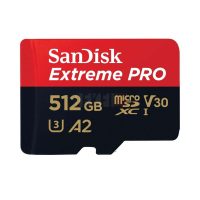 Carte mémoire microSDXC SanDisk 512 Go Extreme PRO A2 UHS-I Class 10 U3 V30  