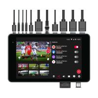 YoloLiv YoloBox Pro – Studio de live streaming multi-caméras tout-en-un, encodeur Qualcomm 660, écran tactile 8", 3 entrées HDMI, batterie 10 000mAh pour la production live portable