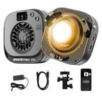 Amaran Halo 60x – Projecteur LED COB bicolore 63W ultra-compact, 3270 lux à 1m, monture Bowens renforcée, CRI 96+/TLCI 97+, USB-C PD, contrôle app NFC et DMX