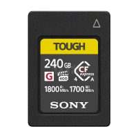 Sony CFexpress Type A 240Go Tough (CEA-G240T) – Série G VPG400, lecture 1800 Mo/s, écriture 1700 Mo/s, IP57, PCIe Gen 4.0 pour la vidéo 4K/8K et la photo haute vitesse