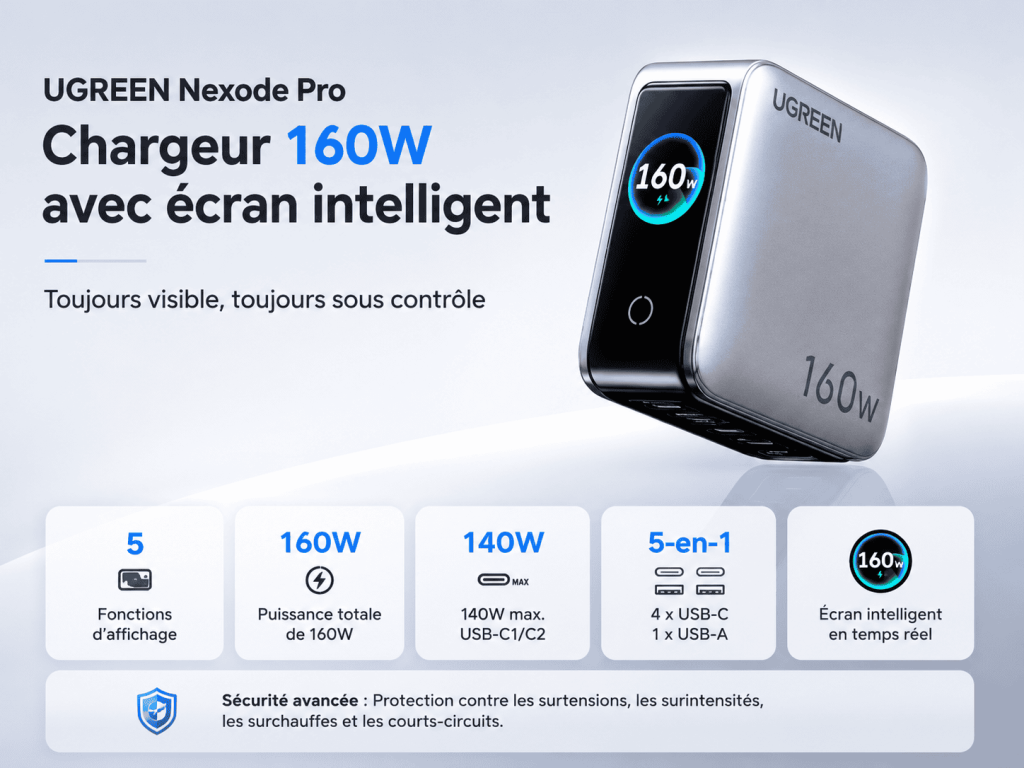 UGREEN Nexode Pro 160W Smart Display