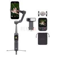 DJI Osmo Mobile 8P Advanced Tracking Combo – Nacelle stabilisatrice 3 axes iPhone/Android avec Module Multifonctionnel 2, télécommande Osmo FrameTap et rotation 360° illimitée