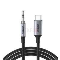 UGREEN 30633 – Câble USB-C vers jack 3,5mm auxiliaire 1m, TRS stéréo, tressé nylon, conducteur cuivre étamé pour autoradio et système audio