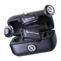 Hollyland LARK M3 Combo (2TX + 2RX) – Micro sans fil 2 émetteurs de 9 g avec récepteur caméra et récepteur USB-C, 32 bits float, réduction de bruit IA, portée 300 m
